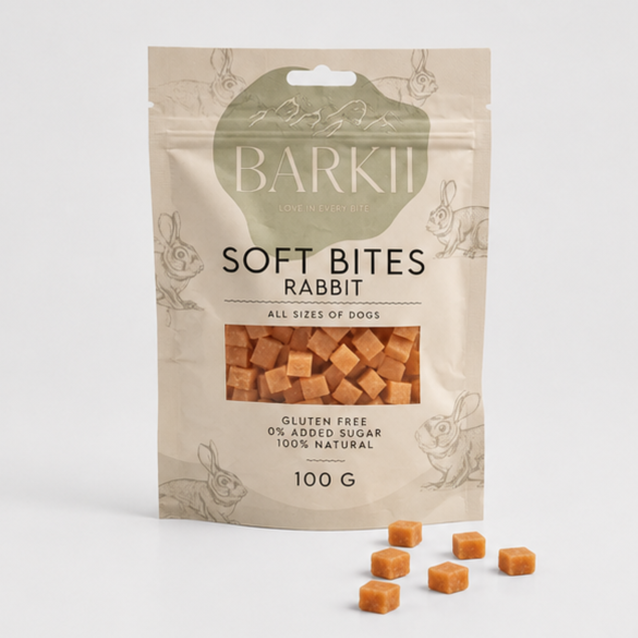 Smakołyki szkoleniowe Barkii | Królik | 100 g.