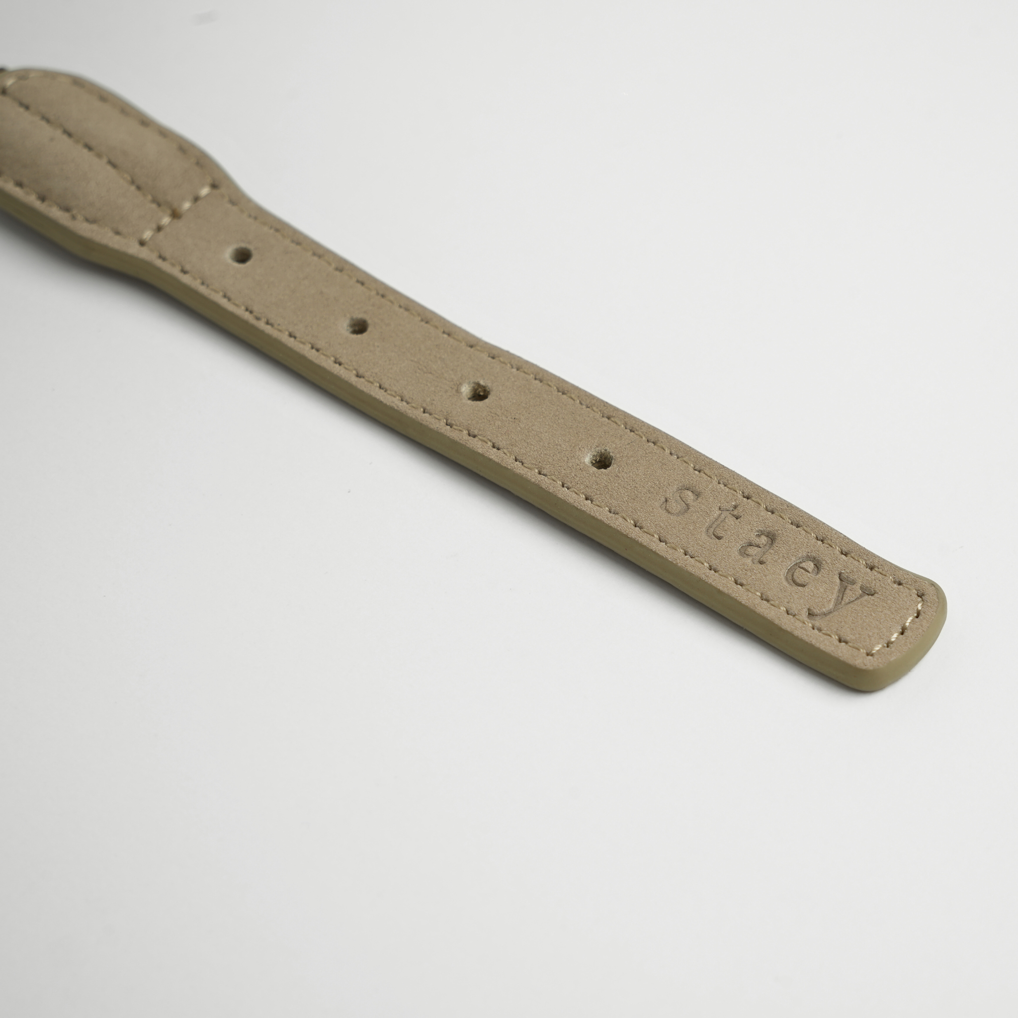 Pleciona obroża dla psa Kaia | Taupe