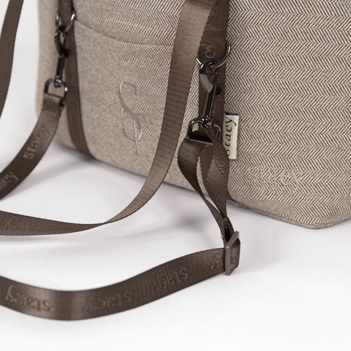 Fotelik samochodowy dla psa Maya 2 w 1 | Herringbone Mocca