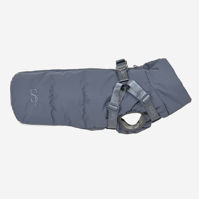 Vera Dog Coat w. Harness | Dusty Blue