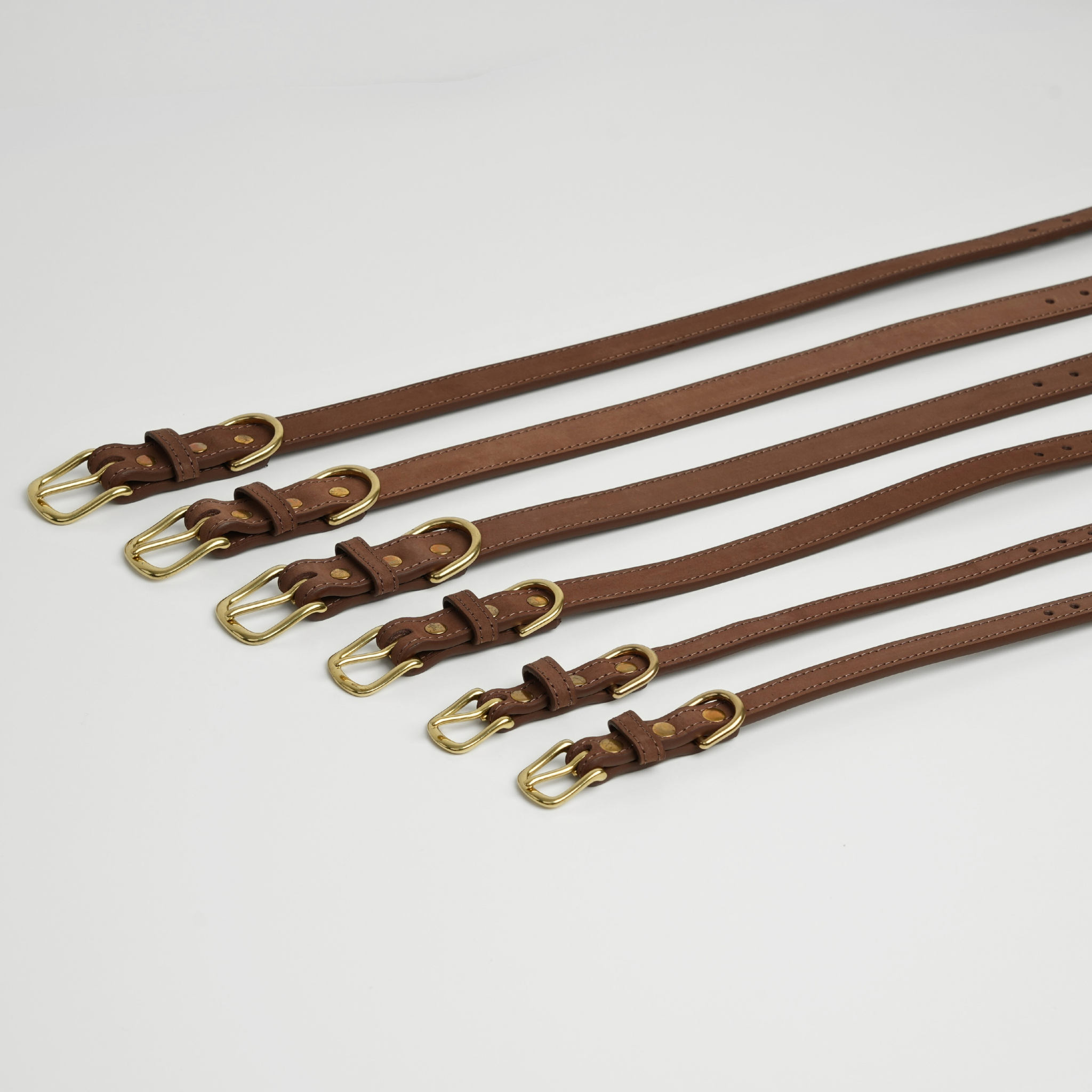 Skórzana obroża dla psa Grace | Kasztan