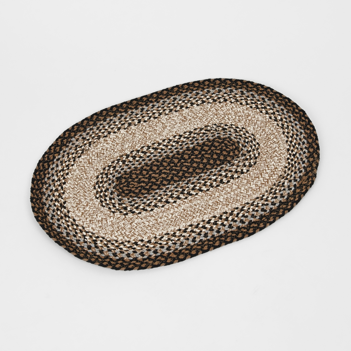 Elli - Braided Oval Feeding Mat - Multi Color