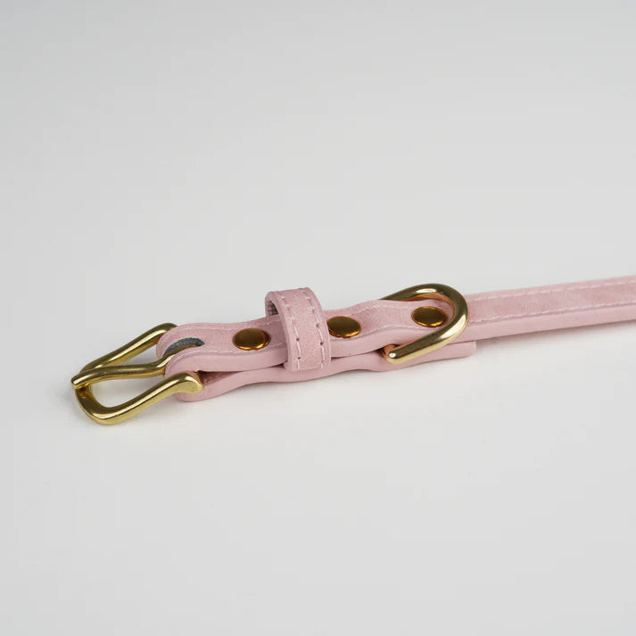 Grace Leather Dog Collar | Dusty Rose