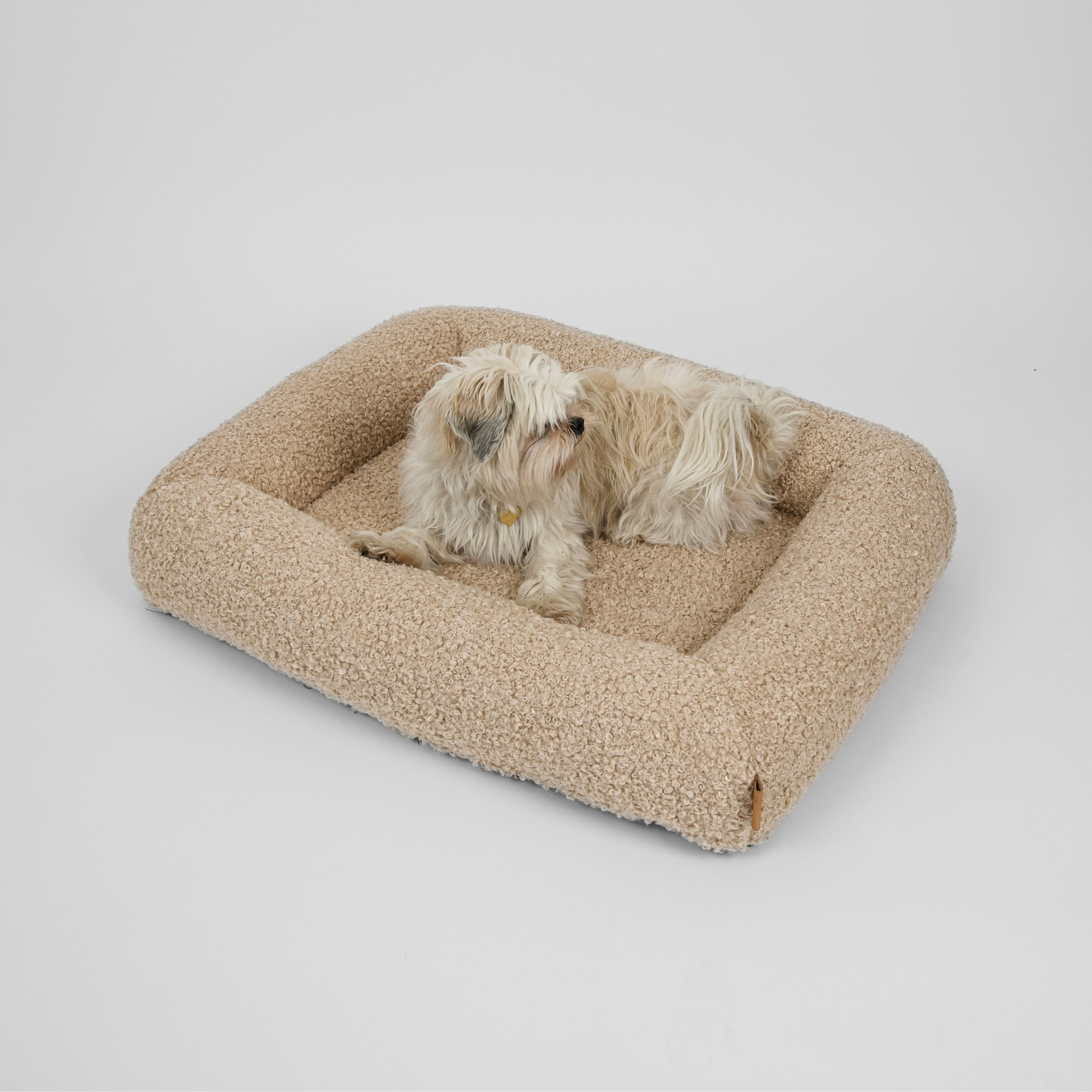 Karla Orthopedic Dog Bed | Sand Curly
