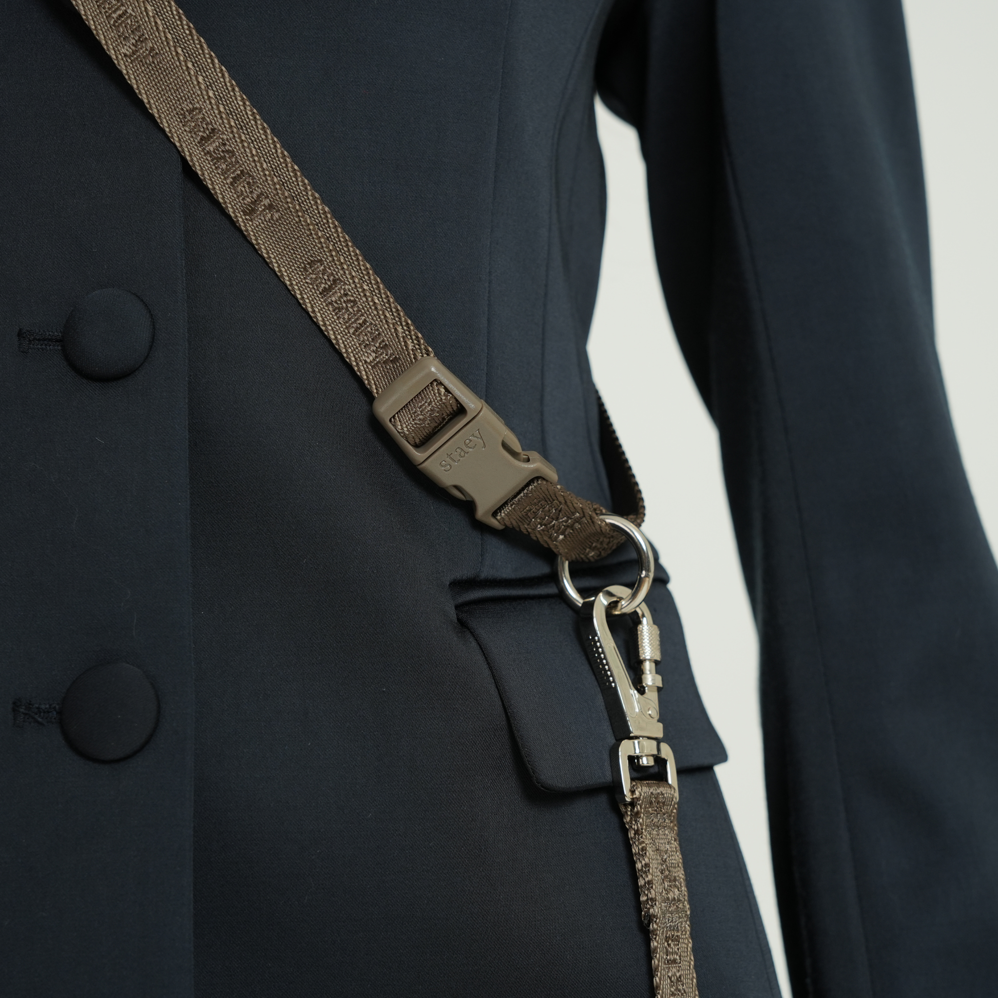 Smycz dla psa bez użycia rąk – taupe