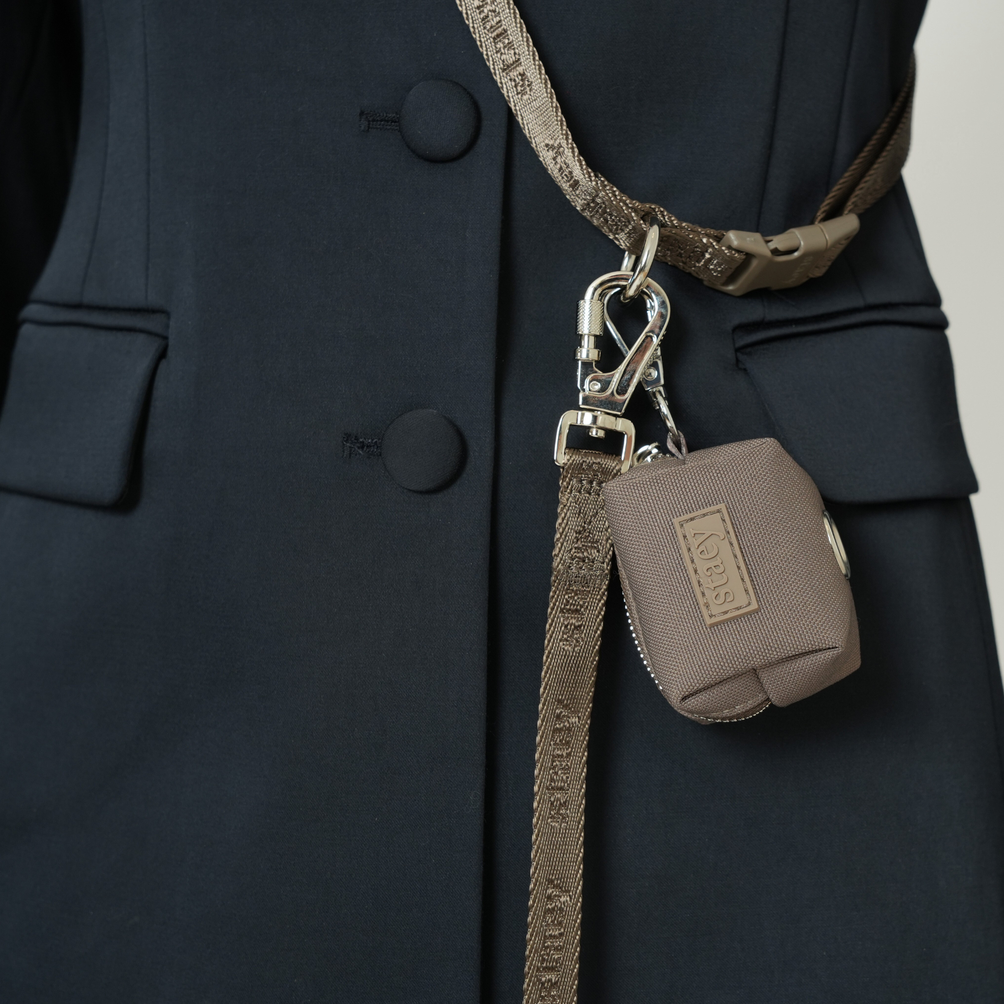 Smycz dla psa bez użycia rąk – taupe