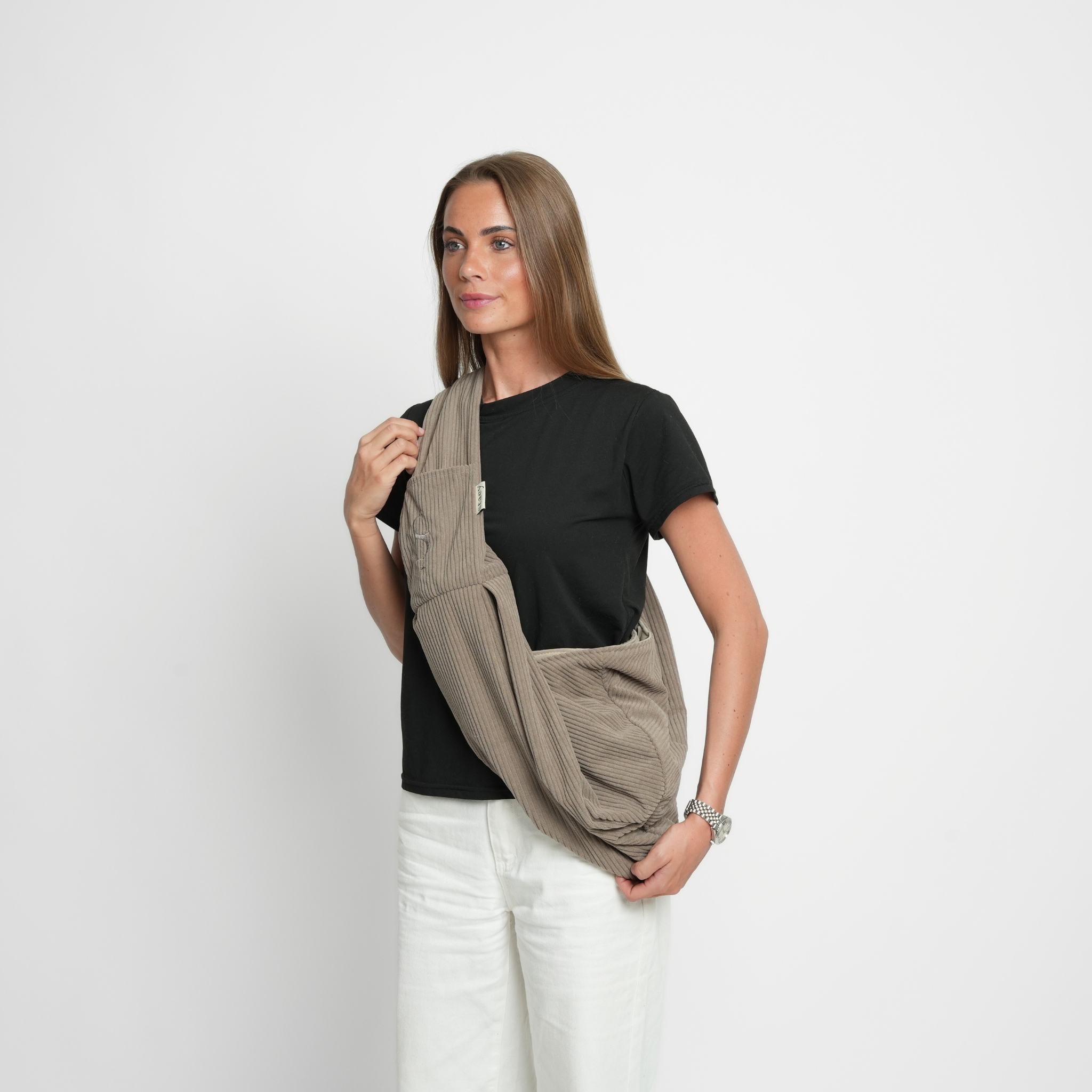 Transporter dla szczeniąt Ava | Sztruks